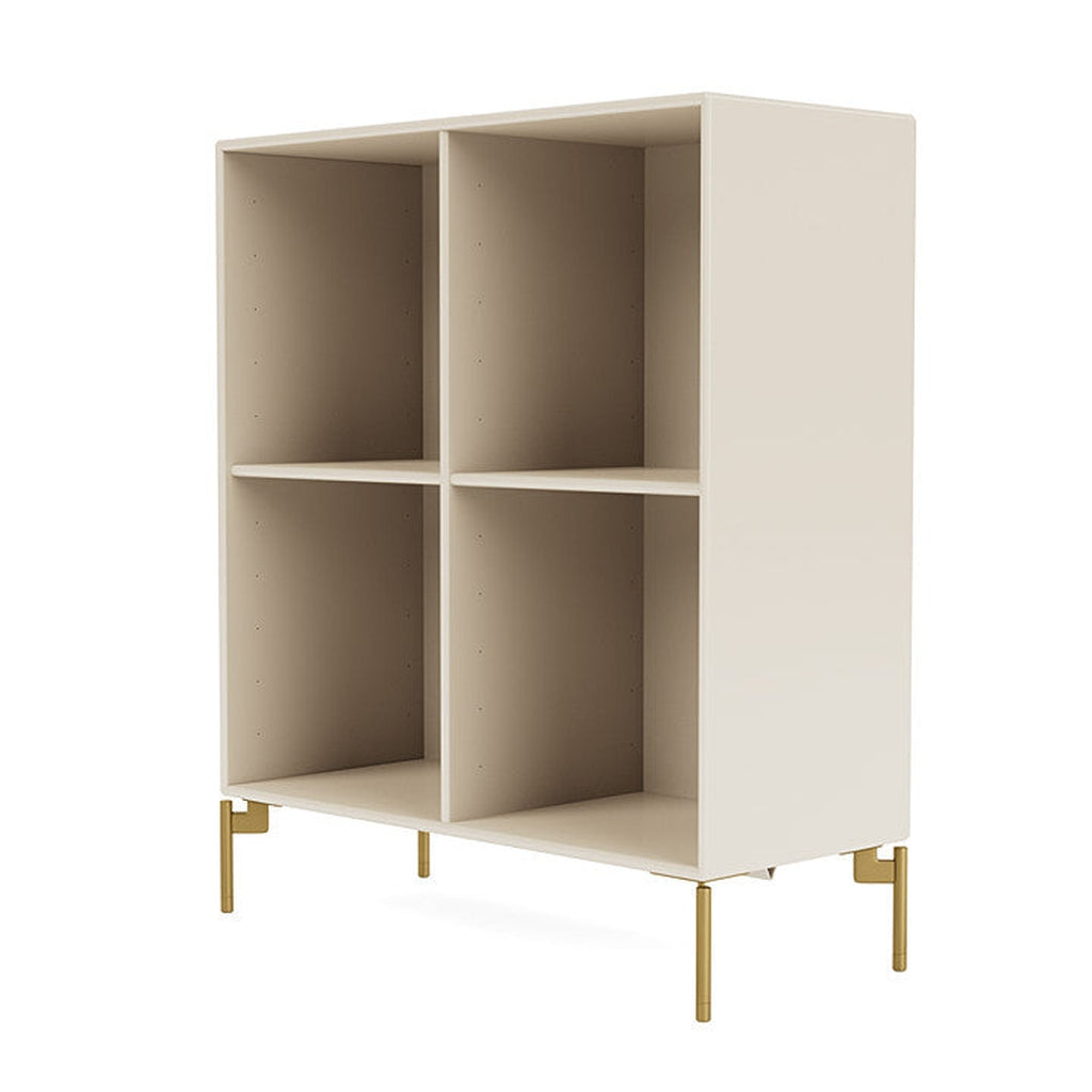 [product_category]-Montana Show Bookcase With Legs, Oat/Brass-Montana Furniture-5715288031312-0000SHOW-158-09-MON-1