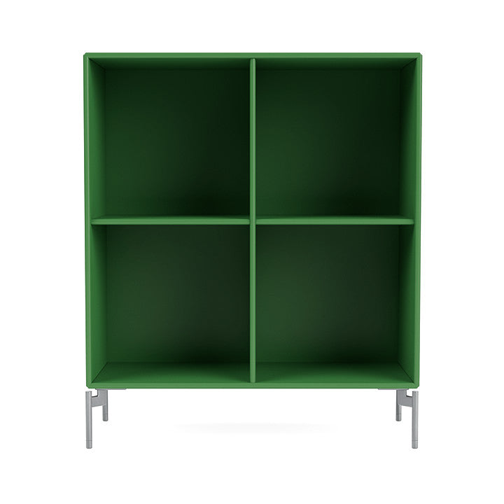 [product_category]-Montana Show Bookcase With Legs, Parsley/Matt Chrome-Montana Furniture-5715288030964-0000SHOW-152-01-MON-2