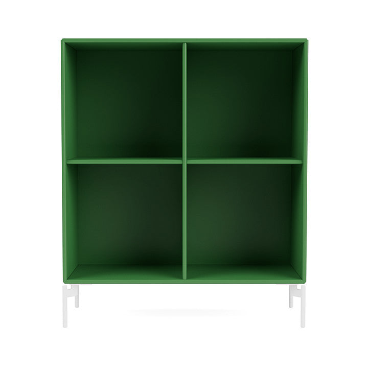 [product_category]-Montana Show Bookcase With Legs, Parsley/Snow White-Montana Furniture-5715288030971-0000SHOW-152-02-MON-2