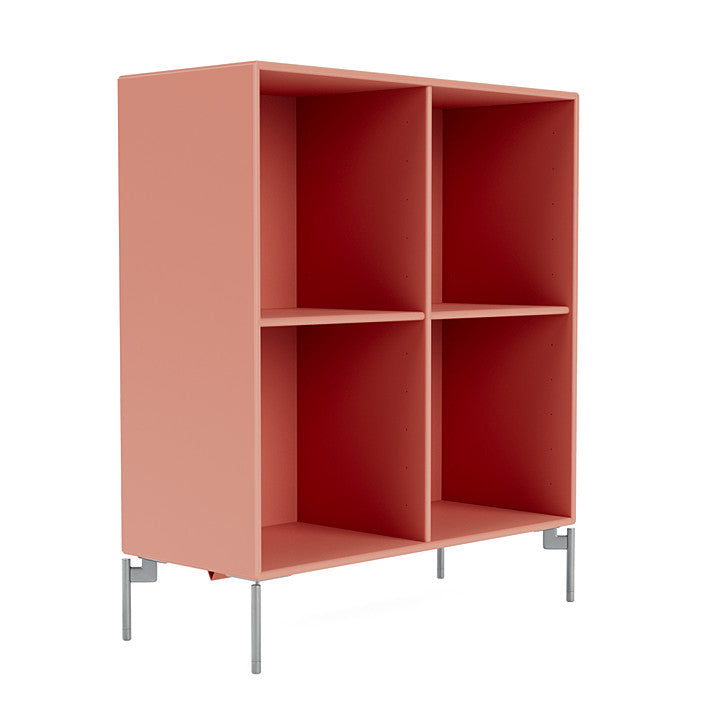 [product_category]-Montana Show Bookcase With Legs, Rhubarb/Matt Chrome-Montana Furniture-5715288030902-0000SHOW-151-01-MON-3