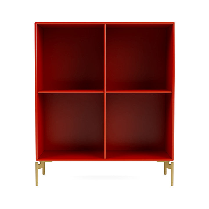 [product_category]-Montana Show Bookcase With Legs, Rosehip/Brass-Montana Furniture-5715288030599-0000SHOW-145-09-MON-2