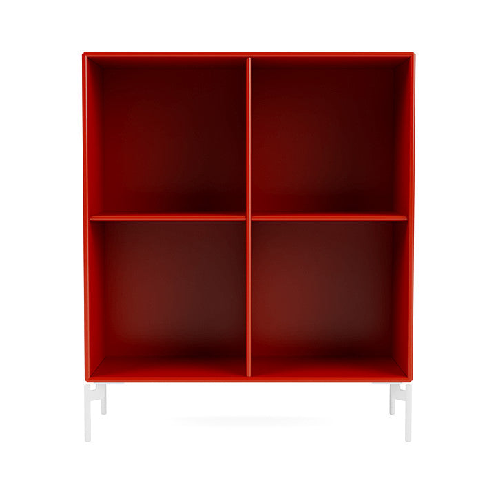 [product_category]-Montana Show Bookcase With Legs, Rosehip/Snow White-Montana Furniture-5715288030568-0000SHOW-145-02-MON-2