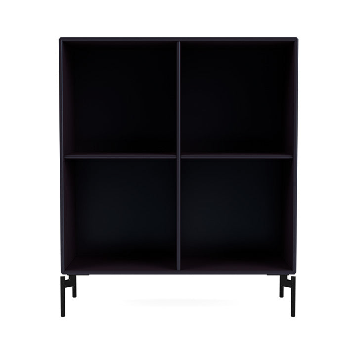 [product_category]-Montana Show Bookcase With Legs, Shadow/Black-Montana Furniture-5715288030698-0000SHOW-147-03-MON-2