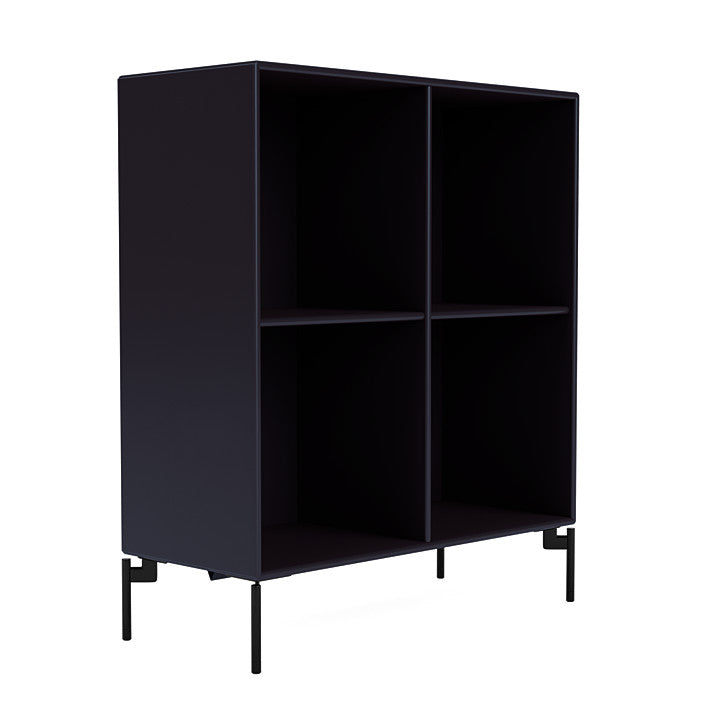 [product_category]-Montana Show Bookcase With Legs, Shadow/Black-Montana Furniture-5715288030698-0000SHOW-147-03-MON-3