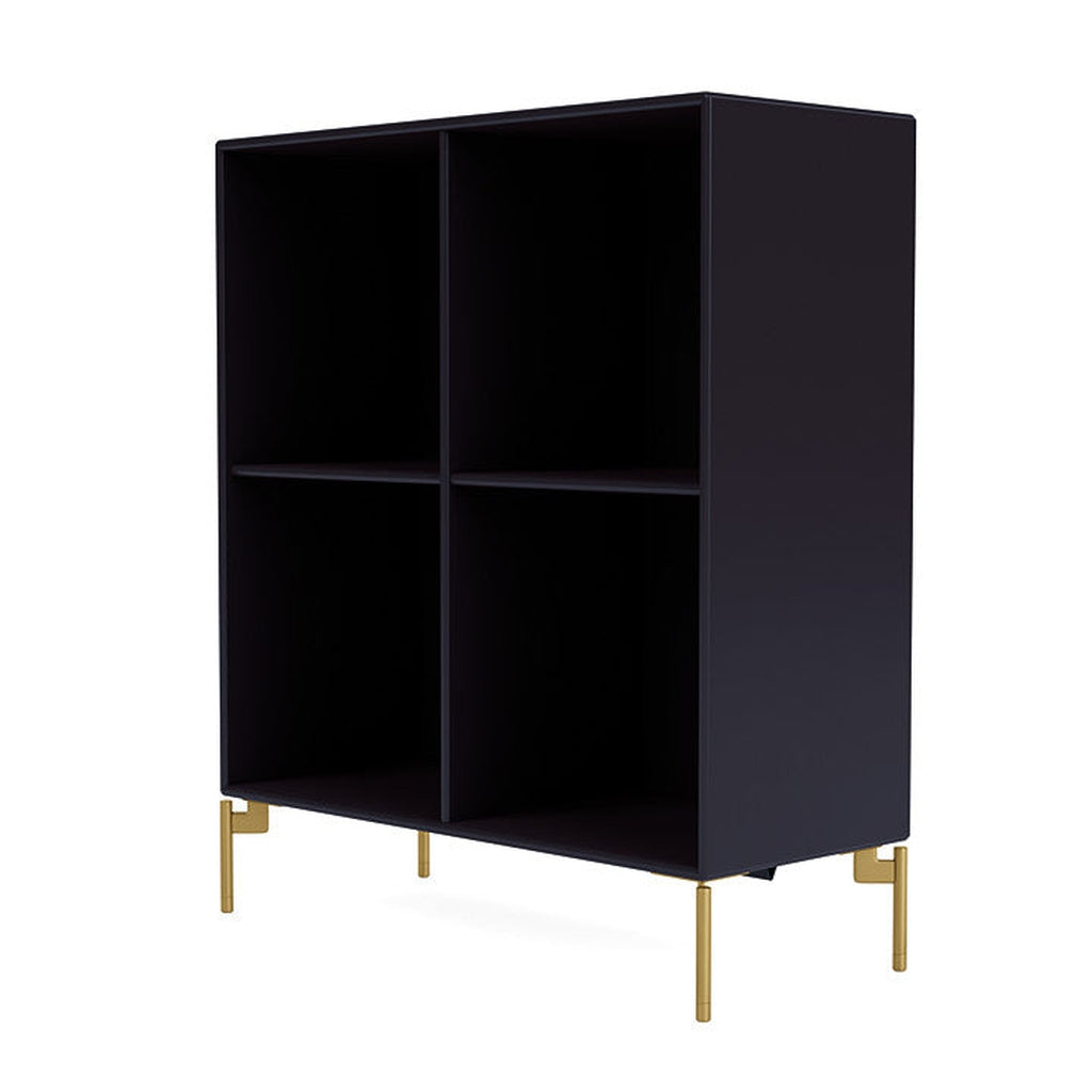[product_category]-Montana Show Bookcase With Legs, Shadow/Brass-Montana Furniture-5715288030735-0000SHOW-147-09-MON-1