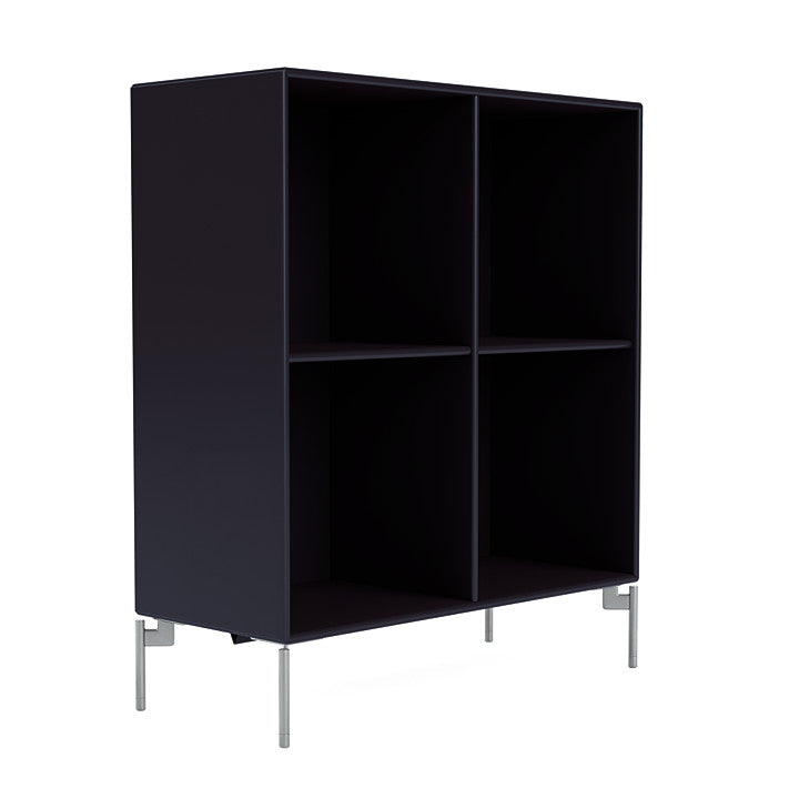 [product_category]-Montana Show Bookcase With Legs, Shadow/Matt Chrome-Montana Furniture-5715288030674-0000SHOW-147-01-MON-3