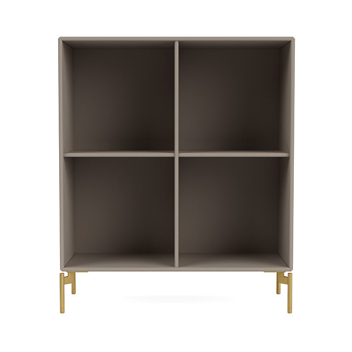 [product_category]-Montana Show Bookcase With Legs, Truffle/Brass-Montana Furniture-5715288030360-0000SHOW-141-09-MON-2