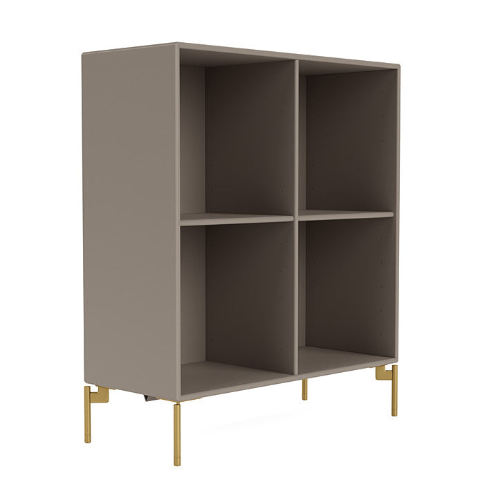 [product_category]-Montana Show Bookcase With Legs, Truffle/Brass-Montana Furniture-5715288030360-0000SHOW-141-09-MON-3