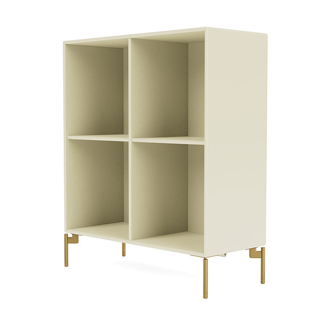 [product_category]-Montana Show Bookcase With Legs, Vanilla/Brass-Montana Furniture-5714322680127-0000SHOW-150-09-MON-1