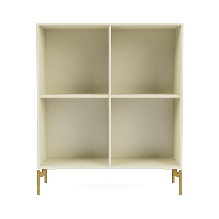 [product_category]-Montana Show Bookcase With Legs, Vanilla/Brass-Montana Furniture-5714322680127-0000SHOW-150-09-MON-2