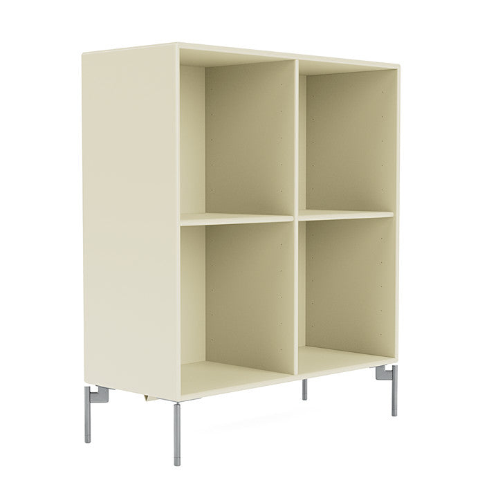 [product_category]-Montana Show Bookcase With Legs, Vanilla/Matt Chrome-Montana Furniture-5714322736671-0000SHOW-150-01-MON-3