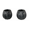 Morsø Flame Tealight Holder Black, 2 Pcs.