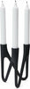 Morsø Roots Candle Holder Black, 16,5 cm
