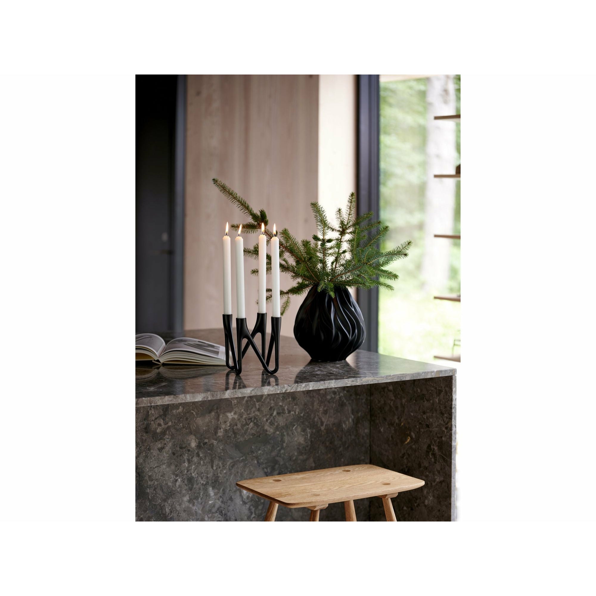 [product_category]-Morsø Roots Candle Holder Black, 4 Arm-Morsø-5722009639870-963987-MOR-5