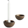 Muubs Aion Candle Holder Antique Brass, Ø9CM