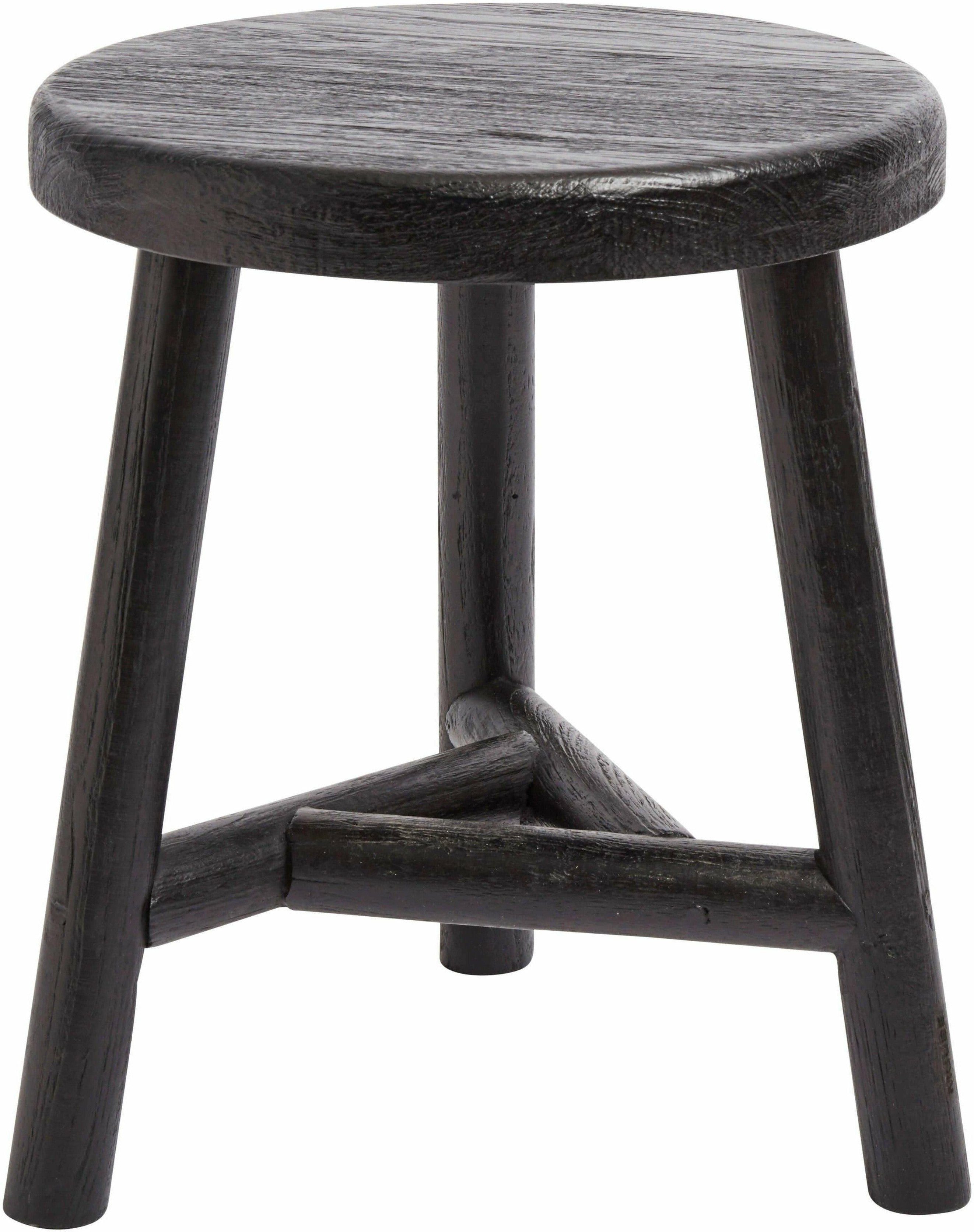 [product_category]-Muubs Benji Stool 45cm, Black Teak-Muubs-5711973026960-8471565803-MUU-1