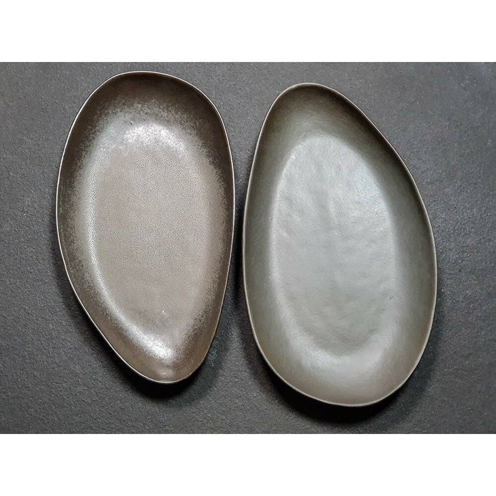 [product_category]-Muubs Mame Serving Plate Oval Coffee, 39cm-Muubs-5711973034491-9160000137-MUU-5