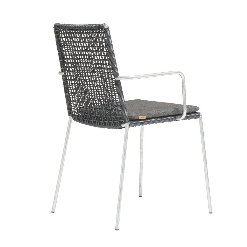 Muubs Riva Chair, Black & Galvanized