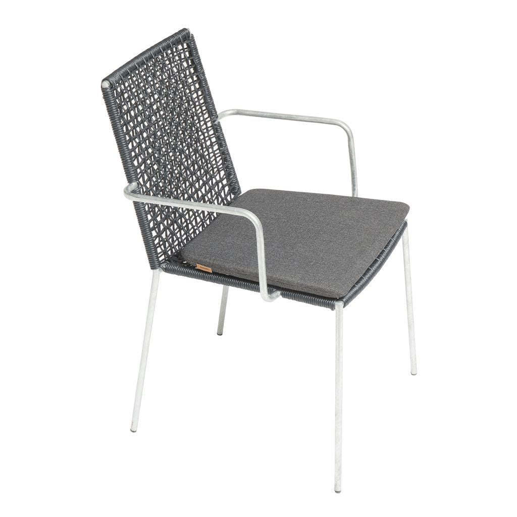 Muubs Riva Chair, Black & Galvanized