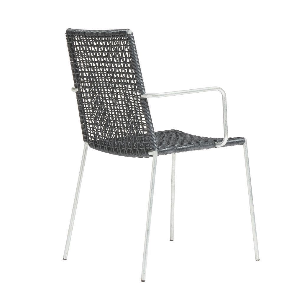 Muubs Riva Chair, Black & Galvanized