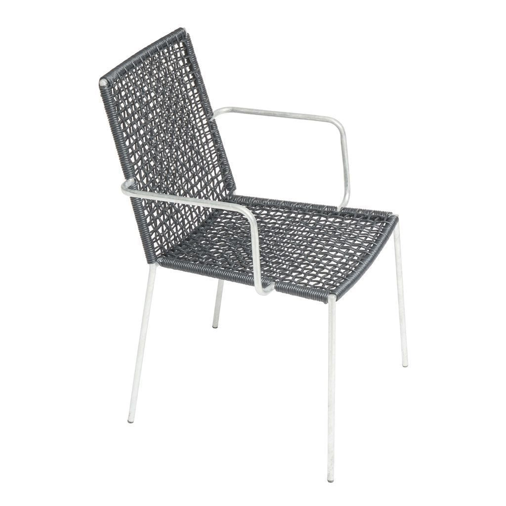 Muubs Riva Chair, Black & Galvanized