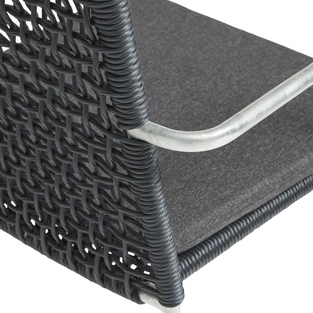 Muubs Riva Chair, Black & Galvanized