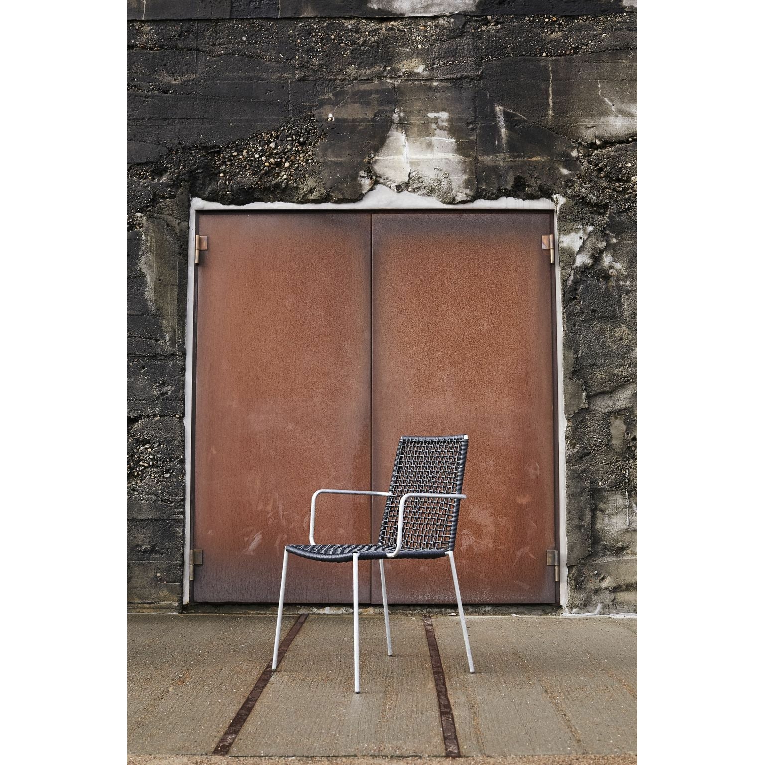 Muubs Riva Chair, Black & Galvanized