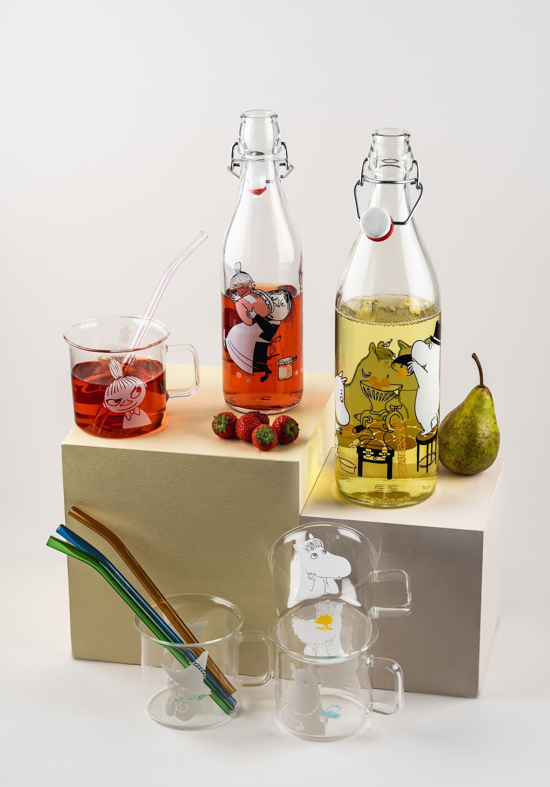 [product_category]-Muurla Moomin Glass Bottle, Fruits-Muurla-6416114969616-774-100-02-MUU-17