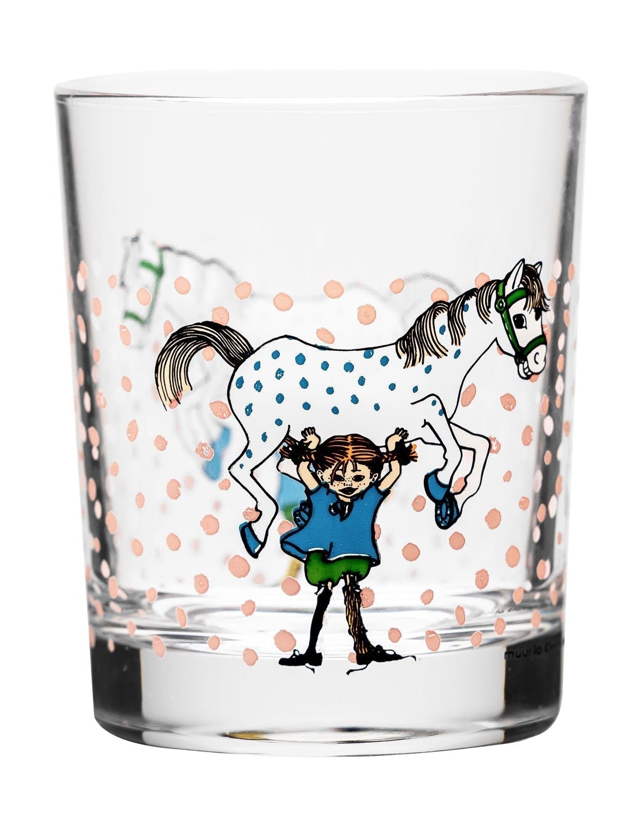 [product_category]-Muurla Pippi Longstocking Drinking Glass, Pippi And The Horse-Muurla-6416114969326-404-020-01-MUU-1