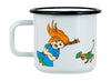 Muurla Pippi Longstocking Enamel Mug, The Strongest Girl In The World