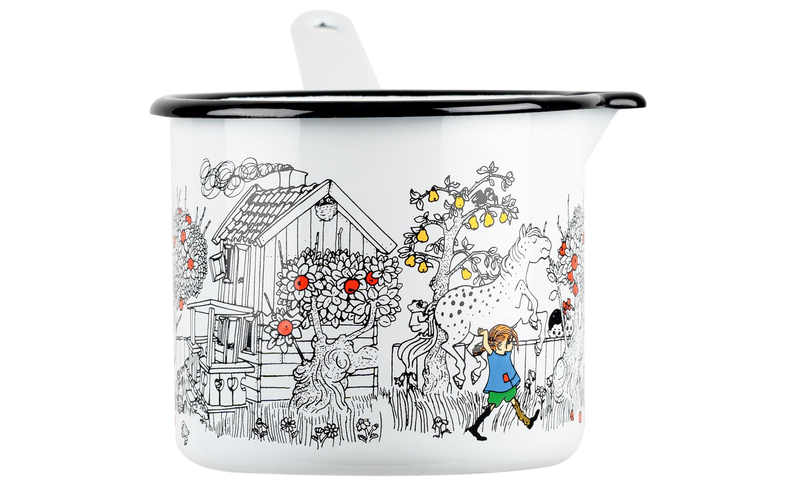 [product_category]-Muurla Pippi Longstocking Enamel Saucepan-Muurla-6416114967780-1404-130-01-MUU-3
