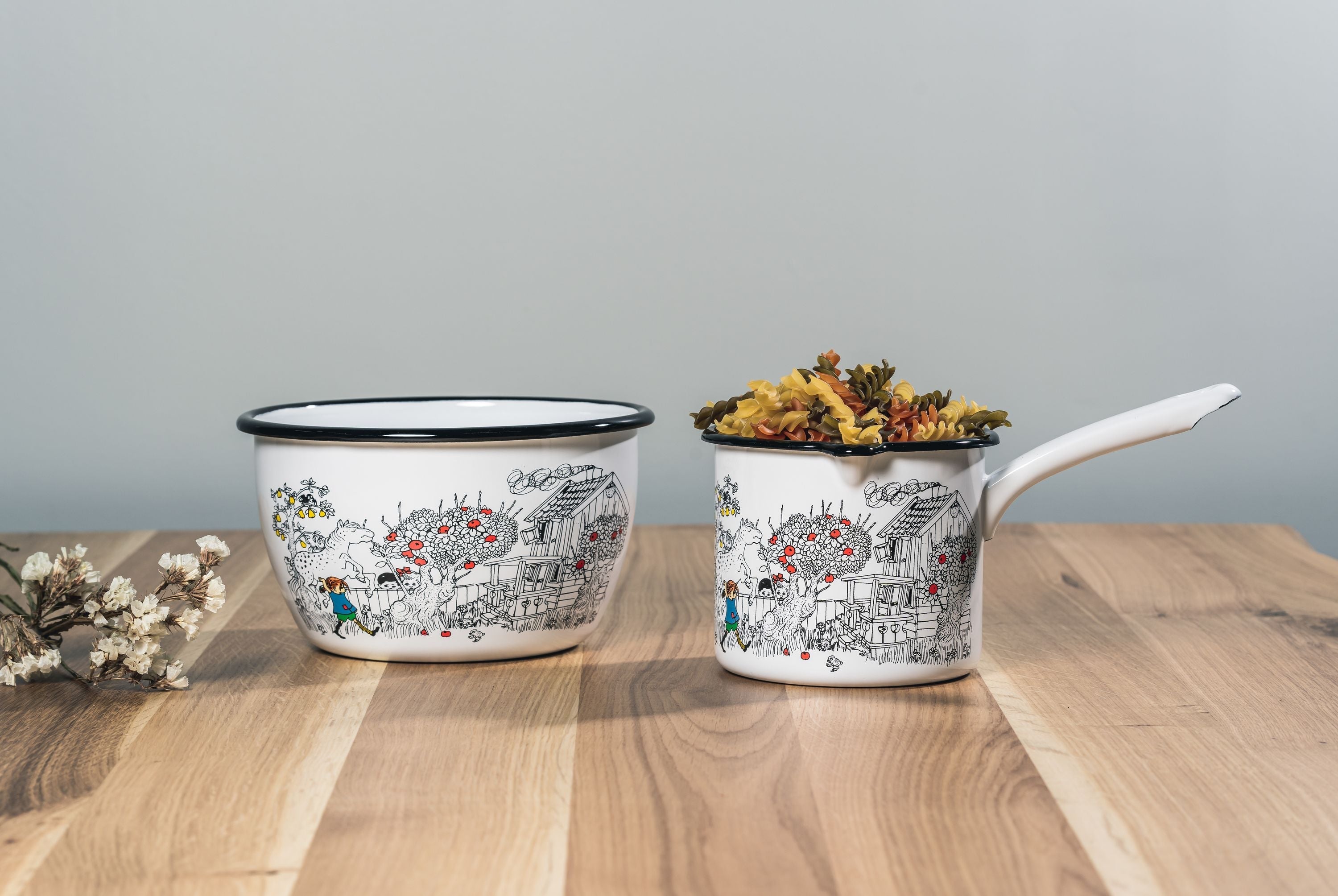 [product_category]-Muurla Pippi Longstocking Enamel Saucepan-Muurla-6416114967780-1404-130-01-MUU-8