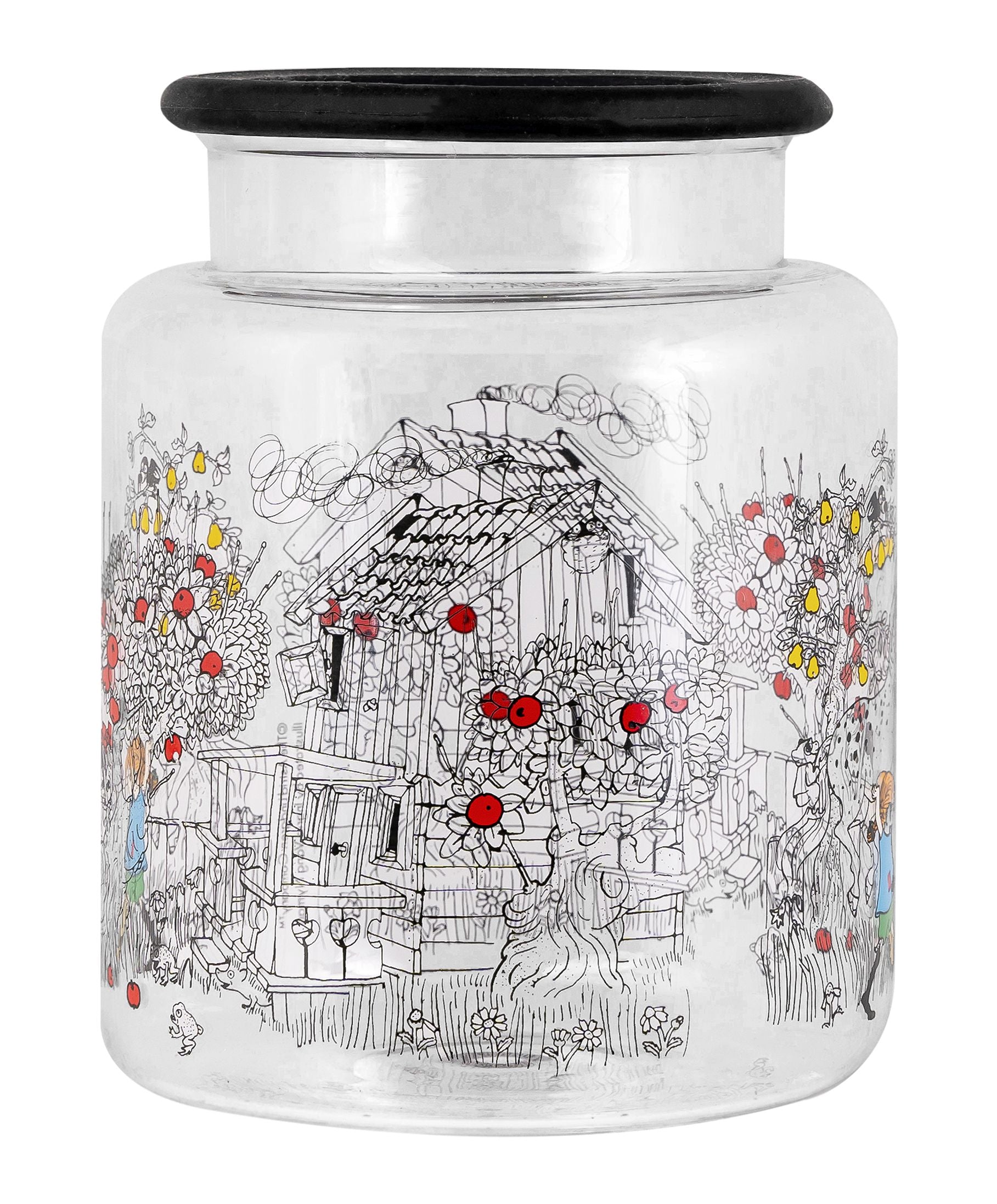 [product_category]-Muurla Pippi Longstocking Glass Jar With Silicone Lid-Muurla-6416114967773-404-200-01-MUU-2