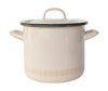 Muurla Vappu Kitchen Enamel Pot W. Lid Beige