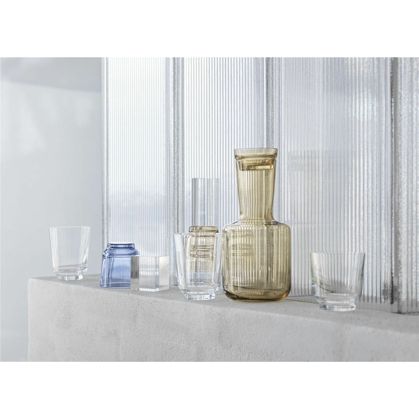 Muuto Løft drikke glas sæt på 20 cl, mørkeblå