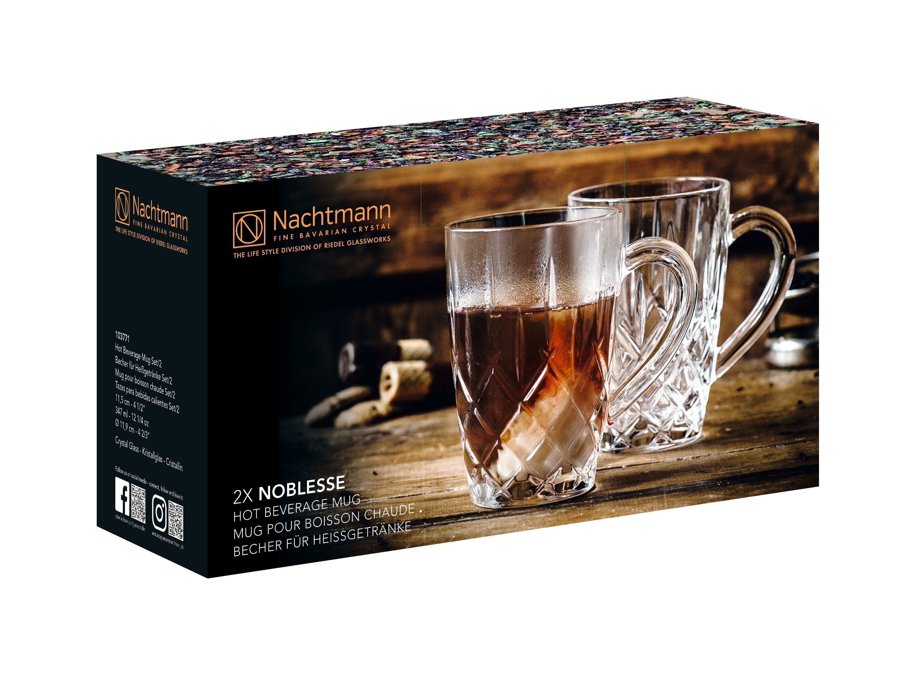 [product_category]-Nachtmann Noblesse Mug For Hot Drinks, Set Of 2-Nachtmann-4003762283304-103771-NAC-2