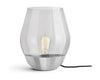  Bowl Table Lamp Steel Smoked