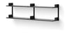 New Works Chamber Shelf 450, Black Ash/Black