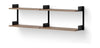 New Works Chamber Shelf 450, Walnut/Black