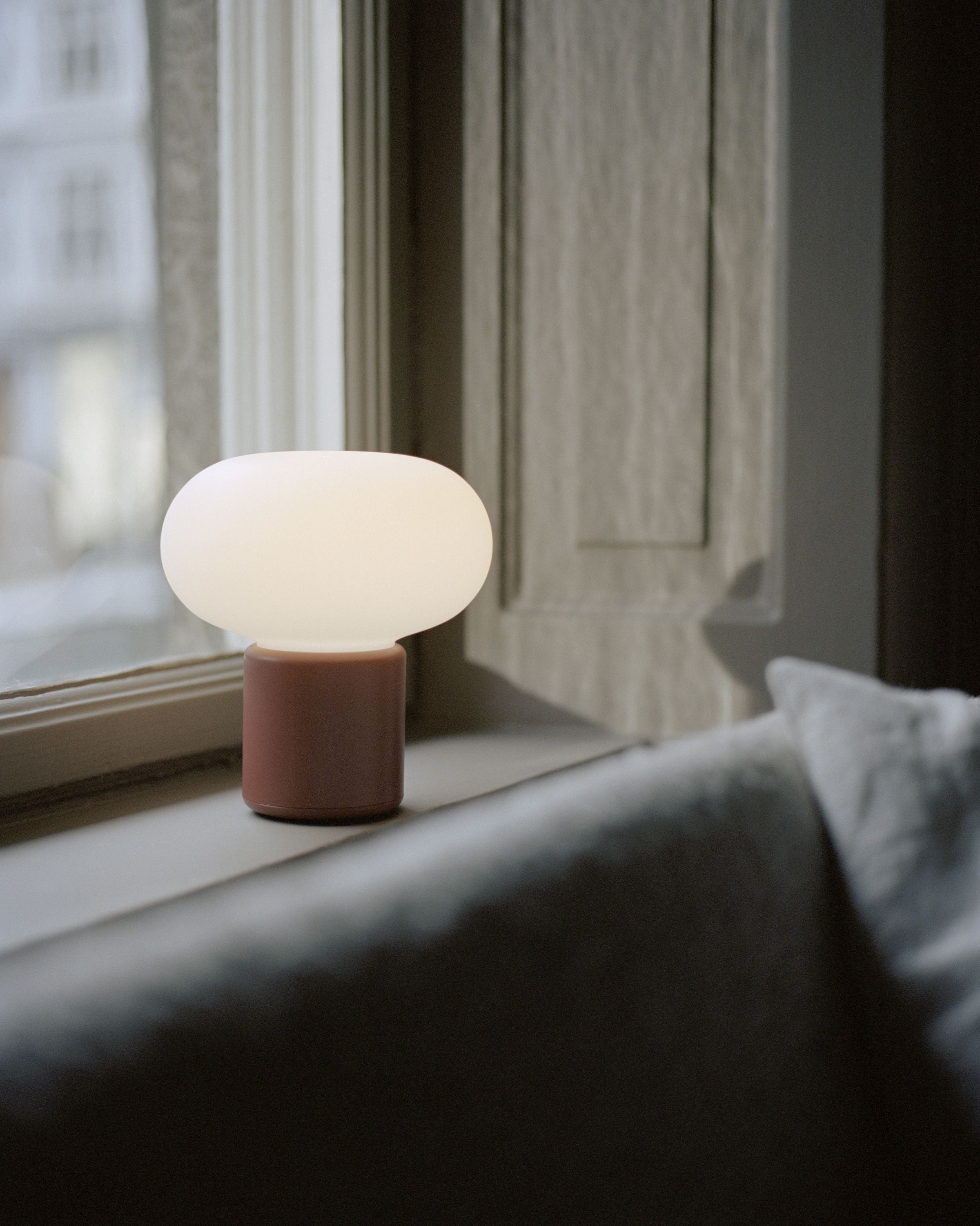 [product_category]-New Works Karl Johan Portable Table Lamp, Earth Red-New Works-5712826220146-22014-NEW-5