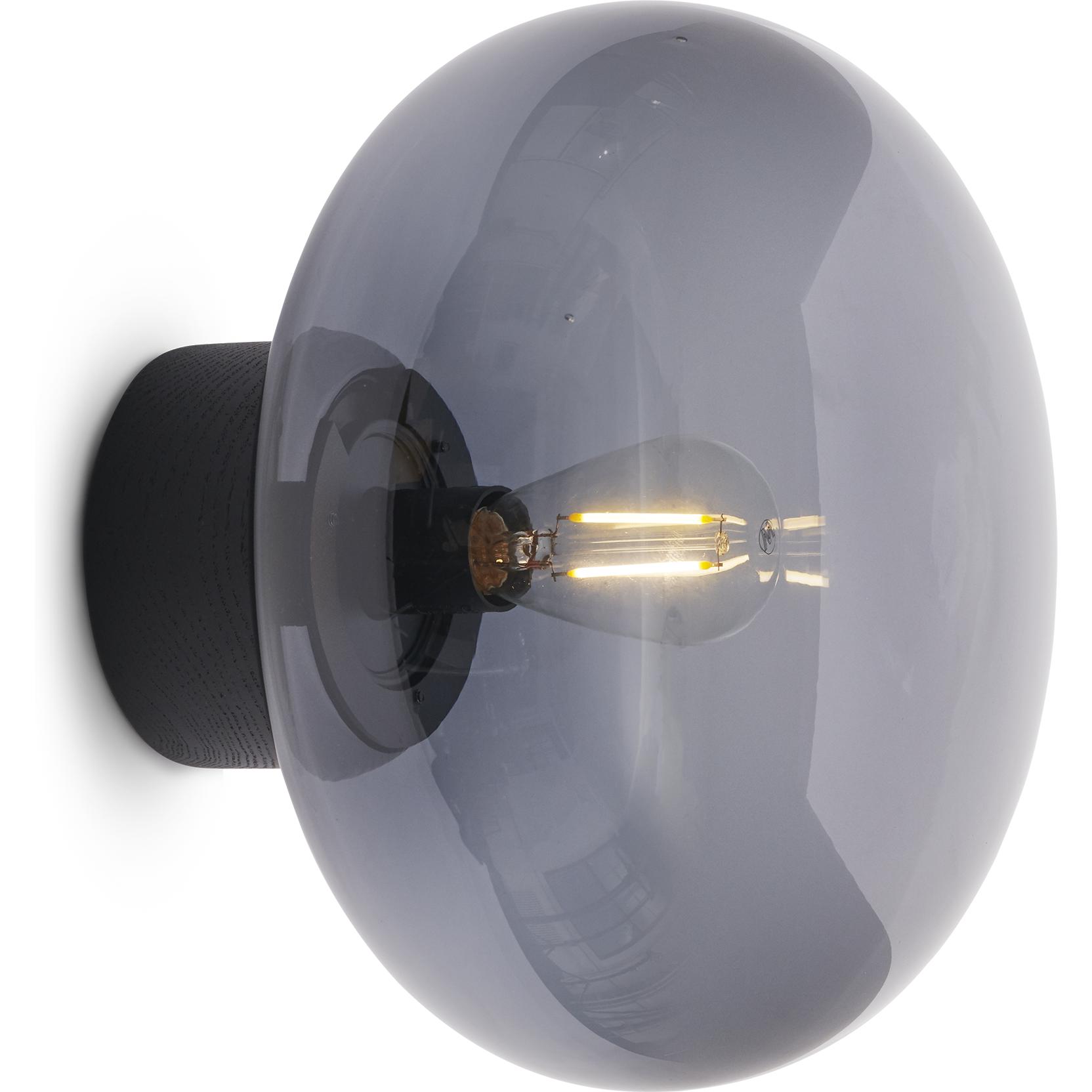 [product_category]-New Works Karl Johan Wall Lamp, Black Stained Oak/Smoked Glass-New Works-5712826203217-20321-NEW-1
