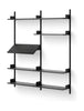 New Works Living Shelf 1900, Black Ash/Black