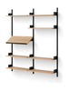 New Works Living Shelf 1900, Oak/Black