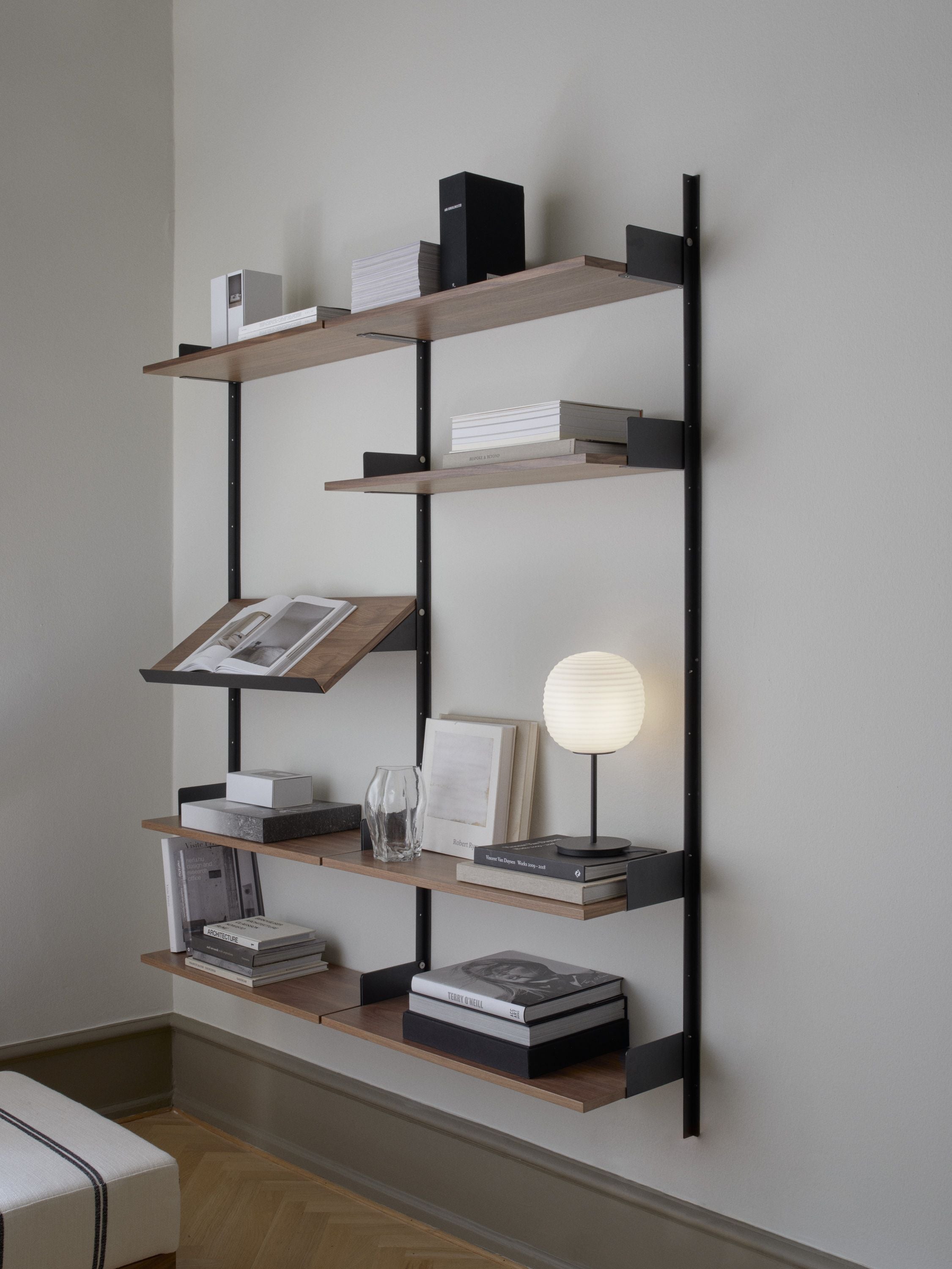 [product_category]-New Works Living Shelf 1900, Walnut/Black-New Works-5712826419960-41996-NEW-2