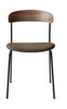 New Works Missing Chair Walnut, Dark Taupe