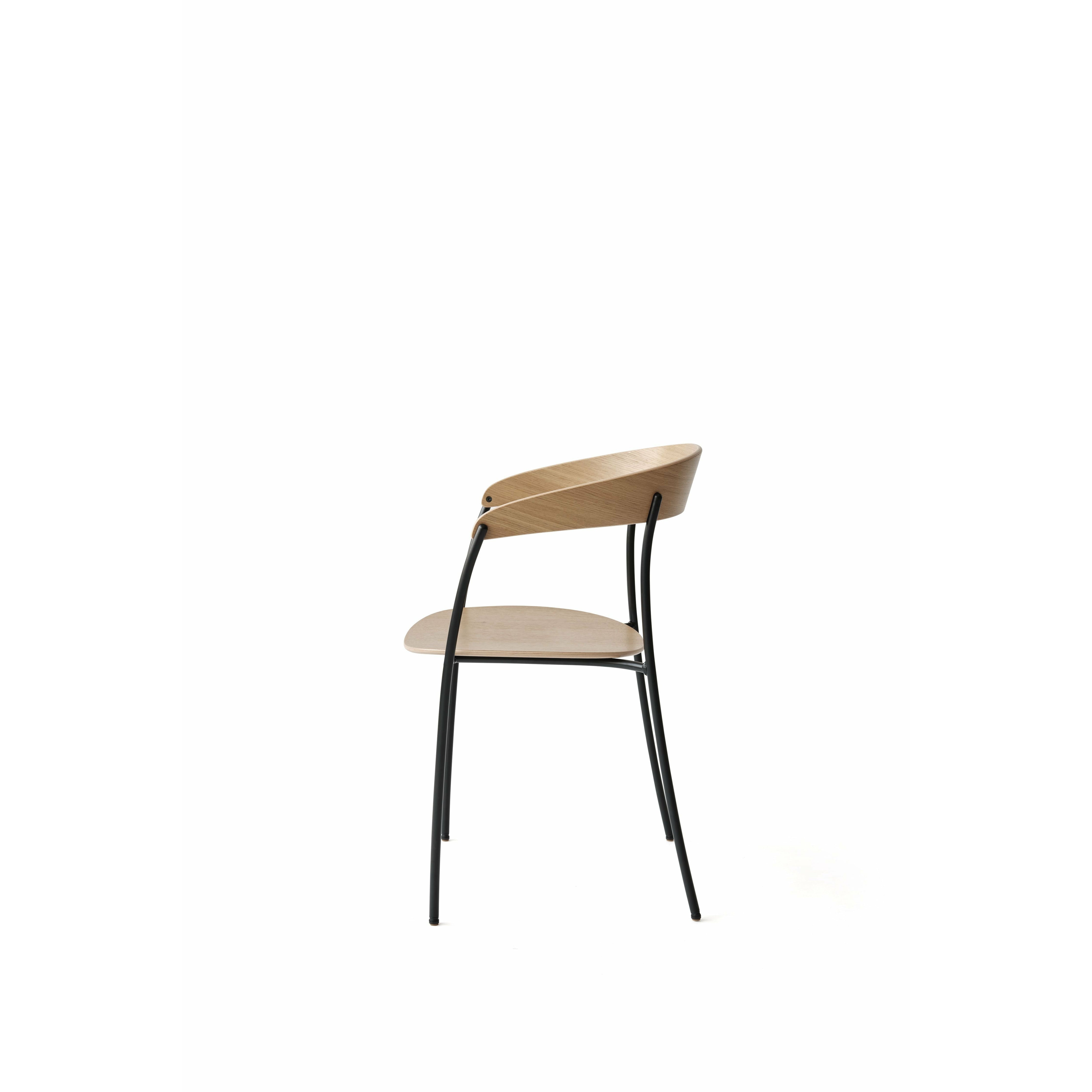[product_category]-New Works Missing Dining Chair With Armrest, Oak-New Works-5712826410103-41010-NEW-4