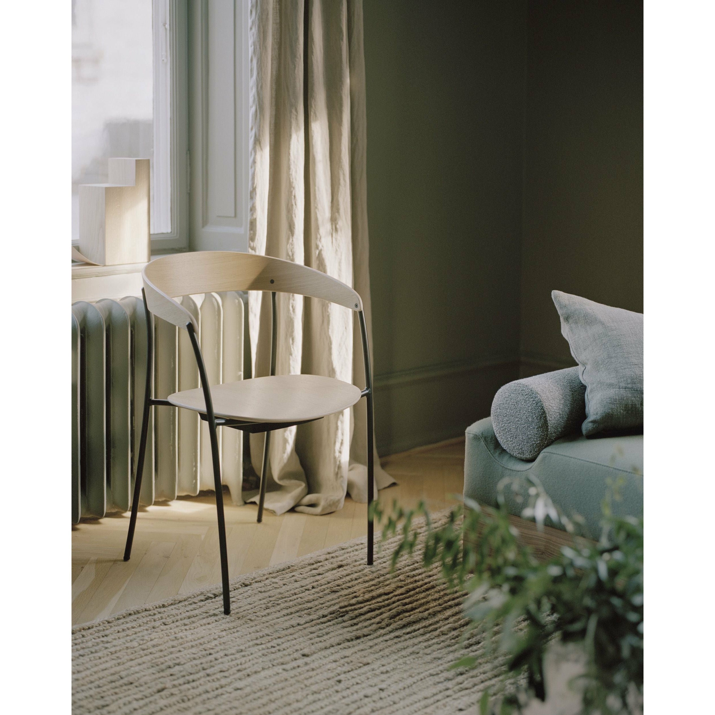 [product_category]-New Works Missing Dining Chair With Armrest, Oak-New Works-5712826410103-41010-NEW-5