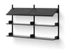 New Works Office Shelf 900, Black Ash/Black