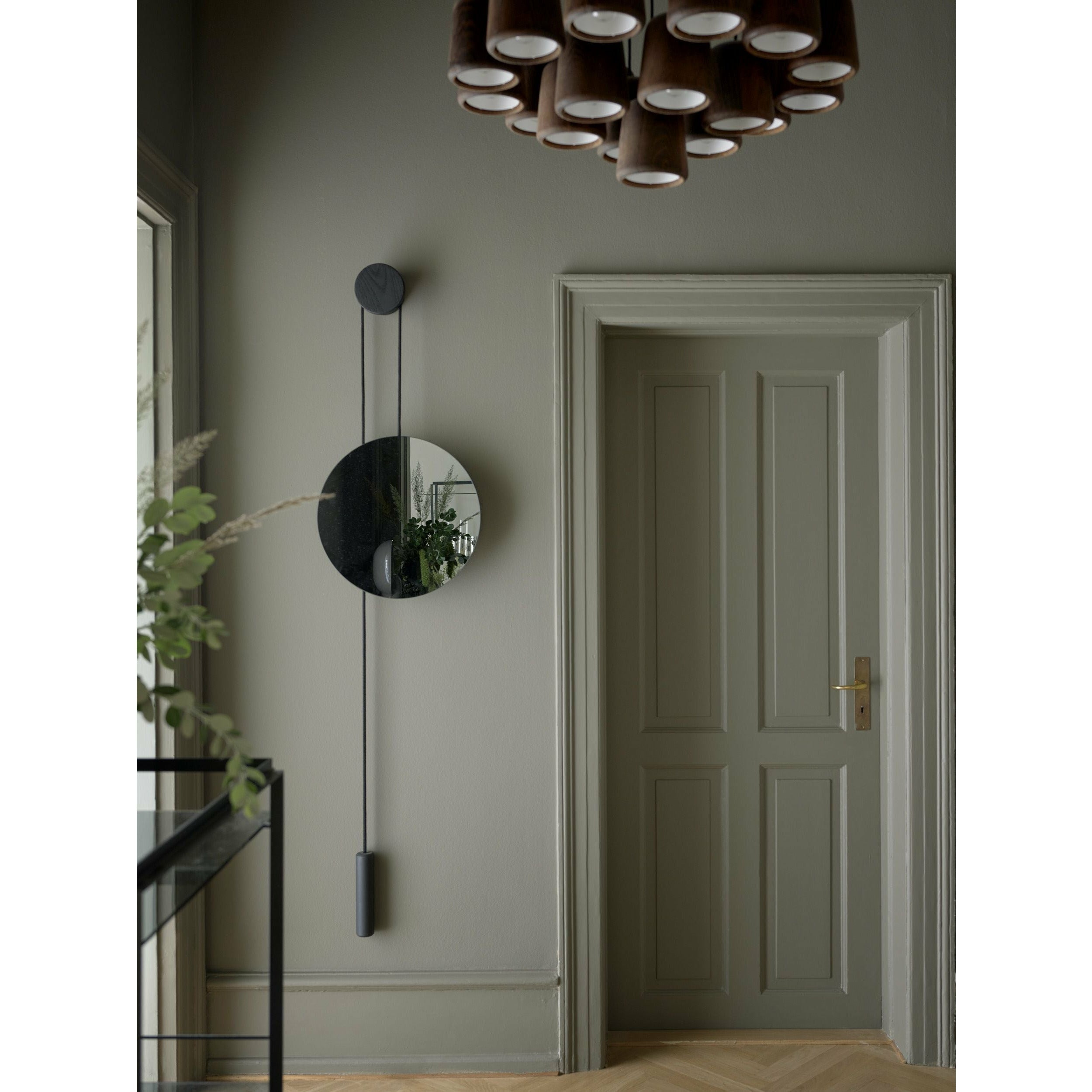 [product_category]-New Works Rise And Shine Wall Mirror, Burnt Oak-New Works-5712826114117-11411-NEW-3