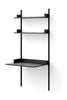 New Works Study Shelf 1900, Black Ash/Black